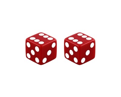 ALTA BICYCLE DICE VALVE CAPS SCHRADER VALVE RED