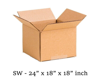 Brown Cardboard Boxes Single Wall For Postal Shipping Small & Large Sizes Box