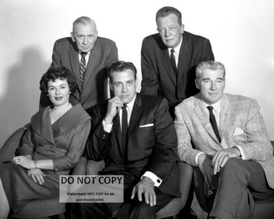 ''PERRY MASON'' CAST FROM THE TELEVISION LEGAL DRAMA - 8X10 PHOTO (MW924)