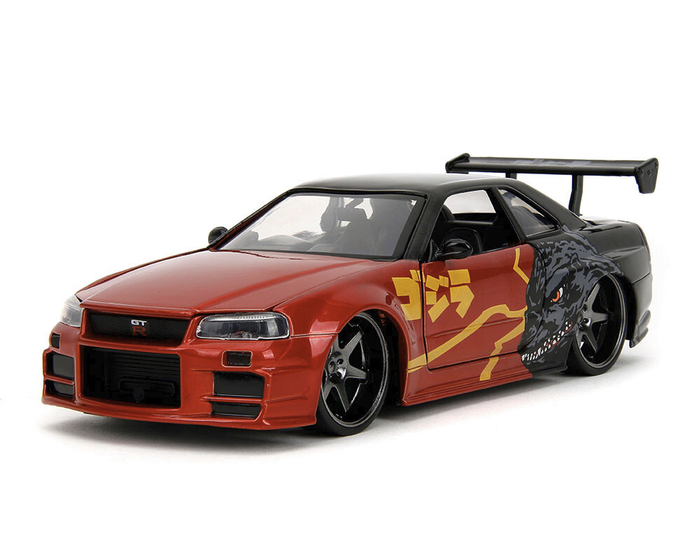 ミニカー NISSAN SKYLINE GT-R R34 jadatoys Amazon.com: Jada Toys Fast & Furious 1:24 Brian's 2002