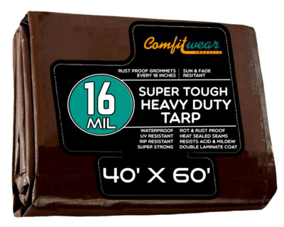 COMFITWEAR Super Heavy Duty Tarp Cover Reinforced Grommet Multi-Use Pool Cover