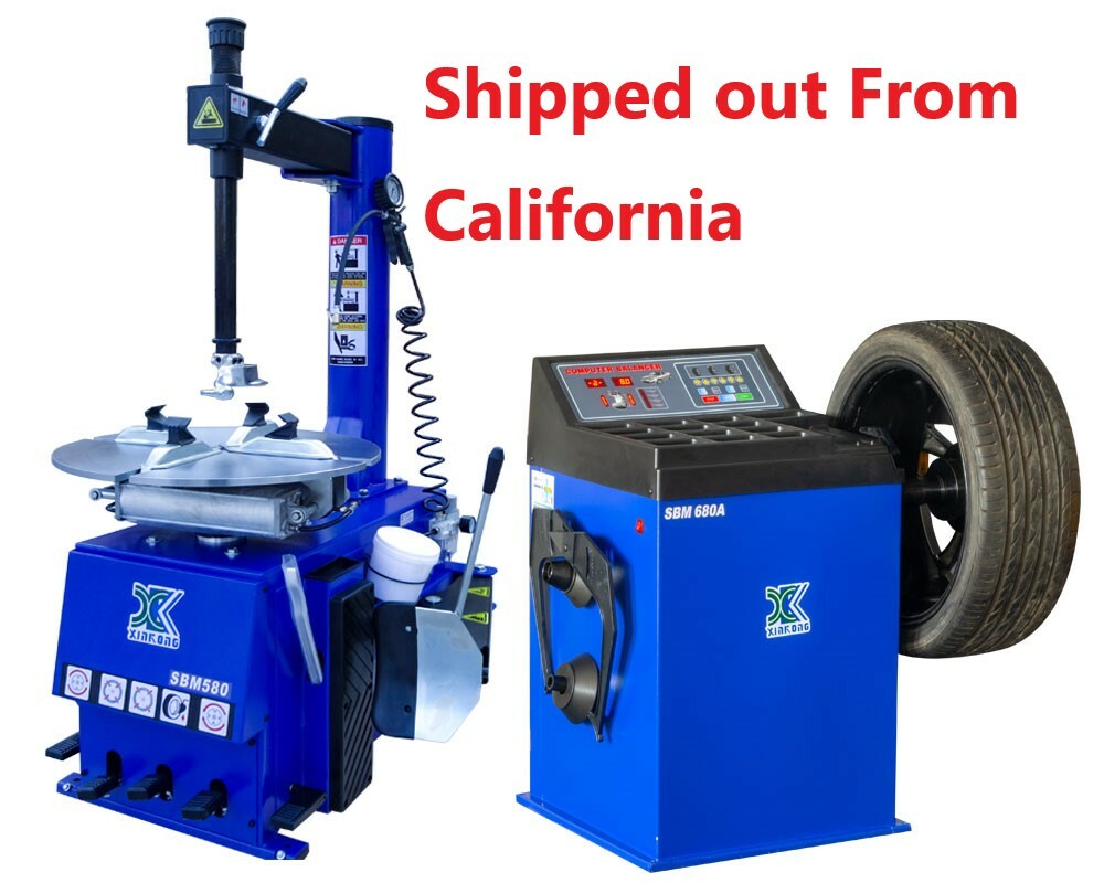 New 1.5hp Tire Changer Wheel Changers Machine Combo Balancer Rim Clamp