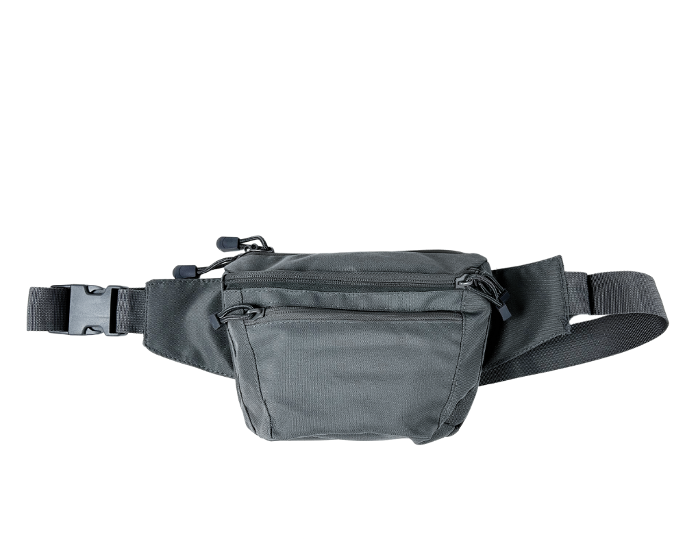 Grey Fanny Pack Waist Travel Bag for Mountain Bike MTB Cycling