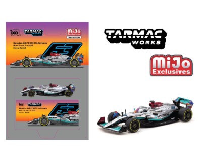Tarmac Works Mercedes-AMG F1 W13 E Performance Miami GP 2022 George Russell 1/64