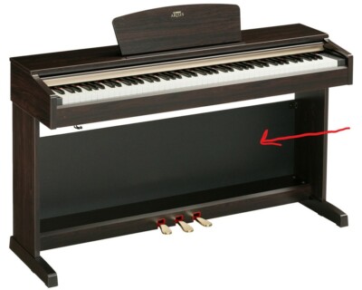 Rear Panel Set for YDP-161 Arius Digital Piano Black