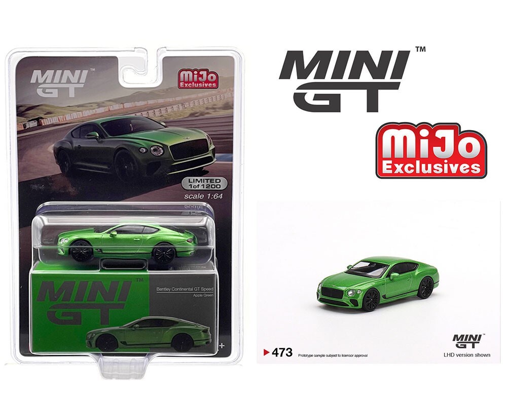 ミニカー MINI GT Bentley Continental GT Speed 473 Mini GT 1:64 Bentley Continental GT Speed 2022 Apple Green