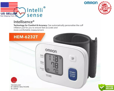 Omron HEM 6161 Fully Automatic Wrist Blood Pressure Monitor with Intellisense