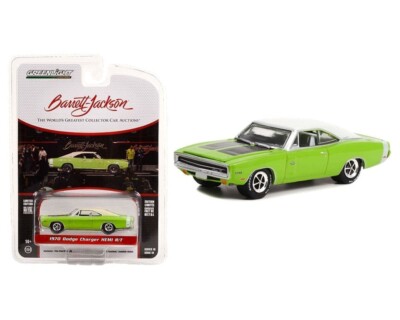 GREENLIGHT BARRETT JACKSON 1970 DODGE CHARGER HEMI R/T 1/64 GREEN 37260-E