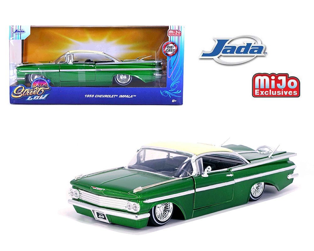 Jada 1:24 Street Low 1959 Chevy Impala SS Green 35592 Wire
