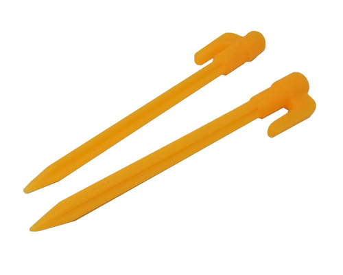 40 pcs 5.7 Yellow Plastic Garden Stakes Tent Pegs Canopy Accessories
