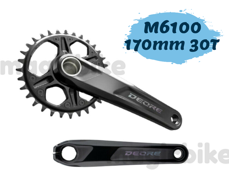 シマノ FC-M6100 30t 170mm DEORE 12s Shimano Deore FC-M6100 Crankset 170mm 30T 12-Speed Black New | eBay