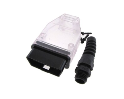 16-Pin OBD 2 OBDII Male Connector Plug Adapter