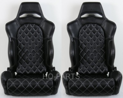 パーツ KASHIMAX diamond stitch seat KASHIMAX Diamond Stitch Seat ( vintage style ) “ BLACK