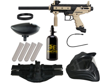 NEW Tippmann Cronus Legendary Paintball Gun Package Kit - Tan/Black