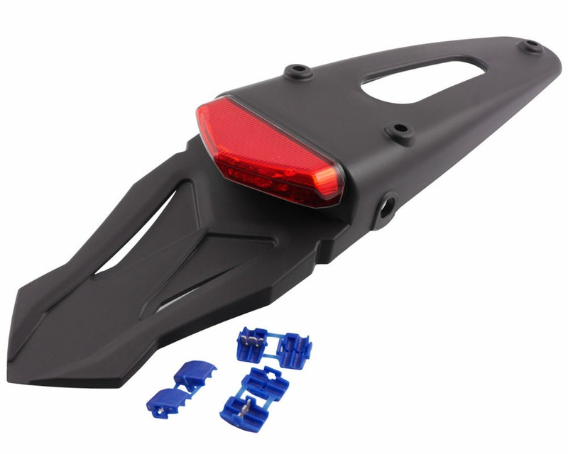Kennzeichenhalter LED Rücklicht zugelassen universal, Yamaha DT WR Kawasaki KMX
