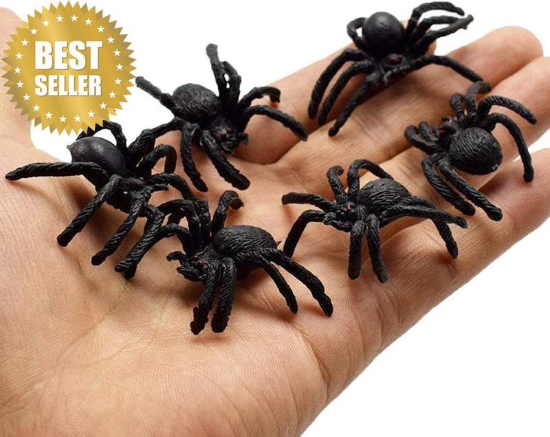 Realistic Plastic Spider Toys,Halloween Prank Props,Small Size Funny Halloween D