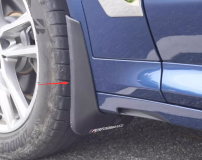 4PCS ABS Plastic Black Mud Flaps Splash Guard Mudguard Set For BMW X7 2019-2022