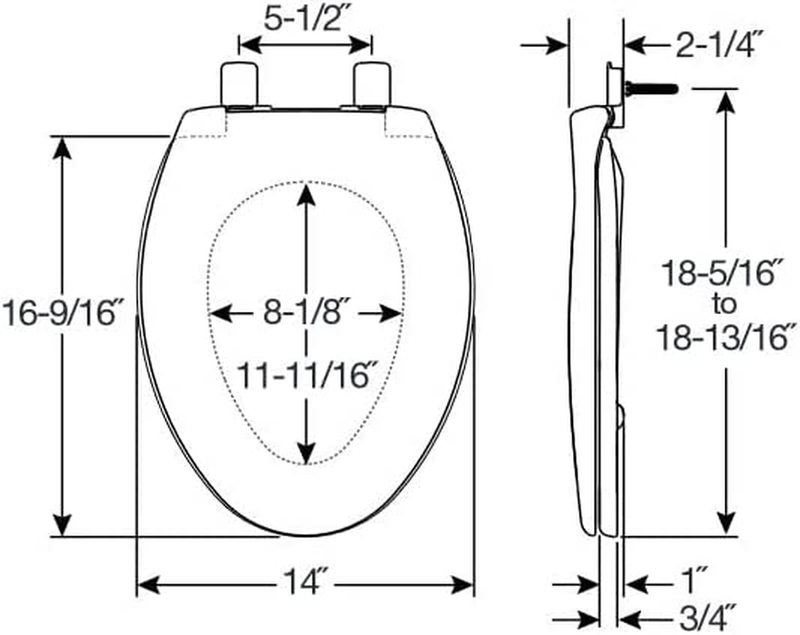 1200E4 000 Affinity Toilet Seat Will Slow Close, Never Loosen and Provide the Pe