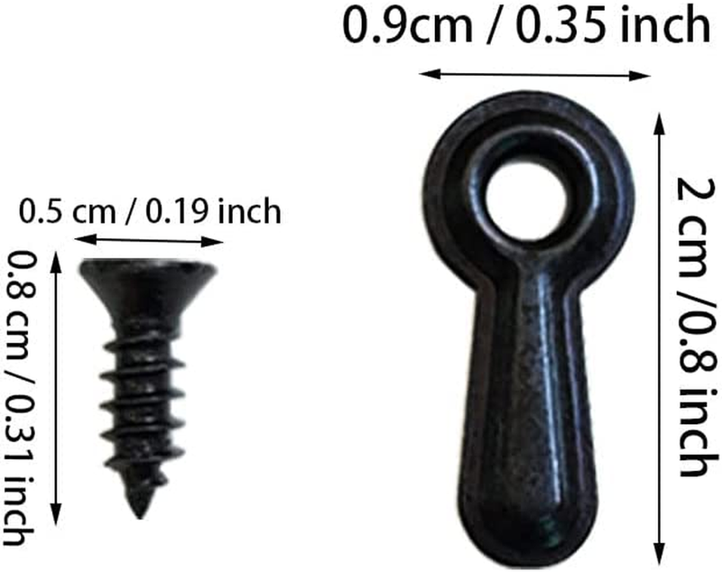 100 Pieces Metal Picture Frames Turn Button Fasteners with 100 Pieces Screws, Pi