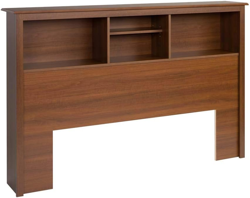 Prepac Stylish Full/Queen Headboard with 3 Compartments, Deep Bookcase Style Hea