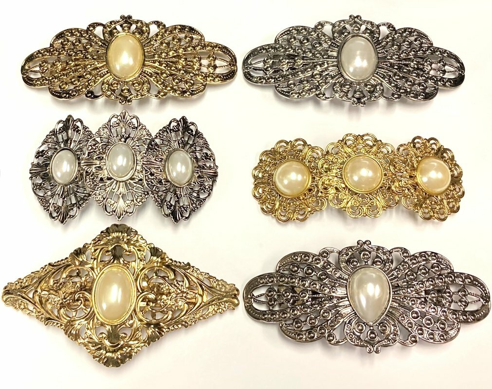 おまとめ　Lelet NY Vintage Pearl Barrette Sandy Pearl Barrette – LELET NY