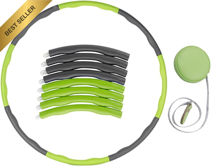 Hula Hoop,Detachable Hula Hoop,Gym Equipment,Fitness Exercise Hoop,Snap Together