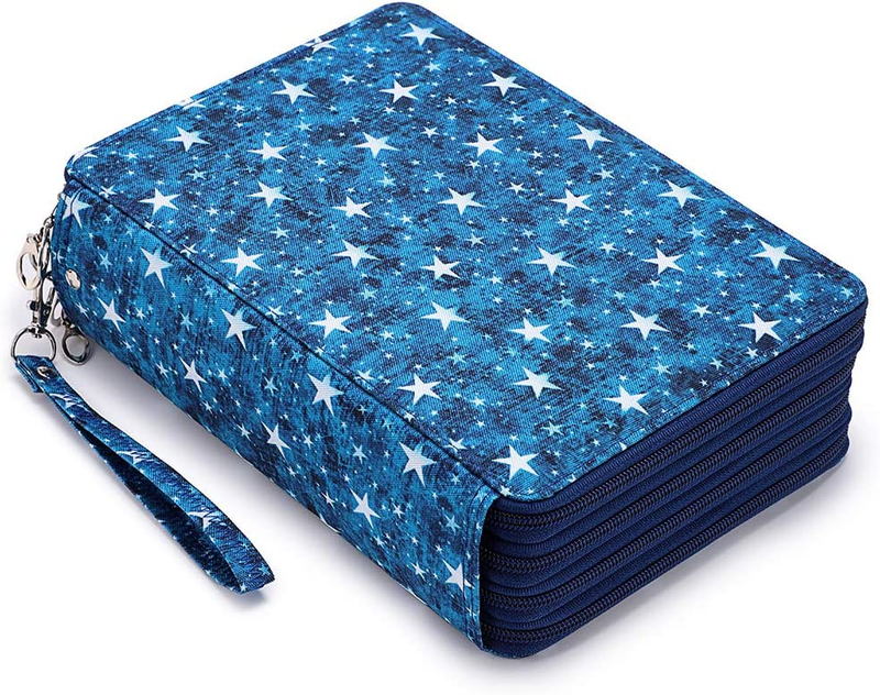 Case- 200 Slots Pencil Holder Pen Bag Large Capacity Pencil Organ