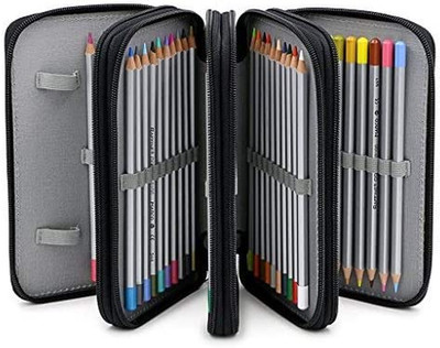 BTSKY Handy Wareable Oxford Colored Pencil Bags Large 72 Slots Pencil Organizer 