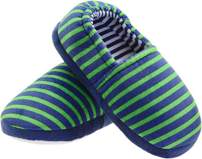 LA PLAGE Girls Soft House Slippers Fur Lining Memory Foam Rubber Sole Cute Bedro