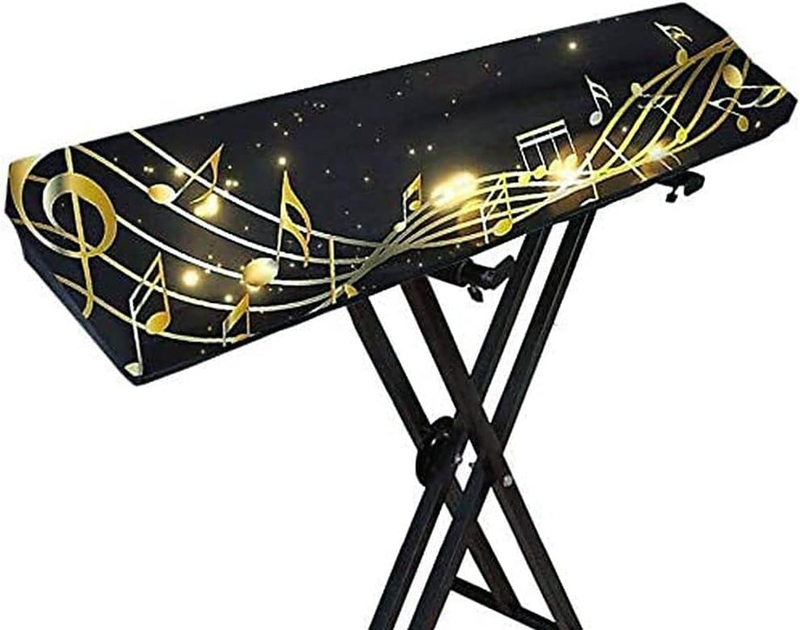 Piano Keyboard Dust Cover, 61/88 Key Keyboard Cover with Adjustable