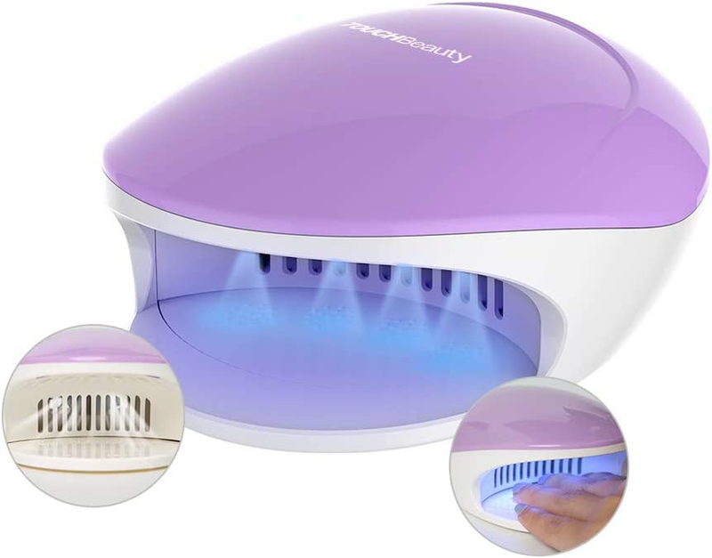 Fan & UV Light Nail Dryer for Regular Polish by Touchbeauty Portable 2 in 1 Nail