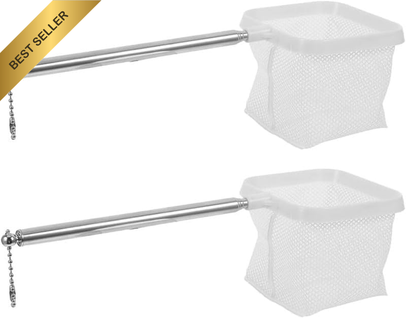 Aquarium Shrimp Net Tiny Fish Tank Net, 2Pcs Fish Tank Extender Shrimp Net Shrim