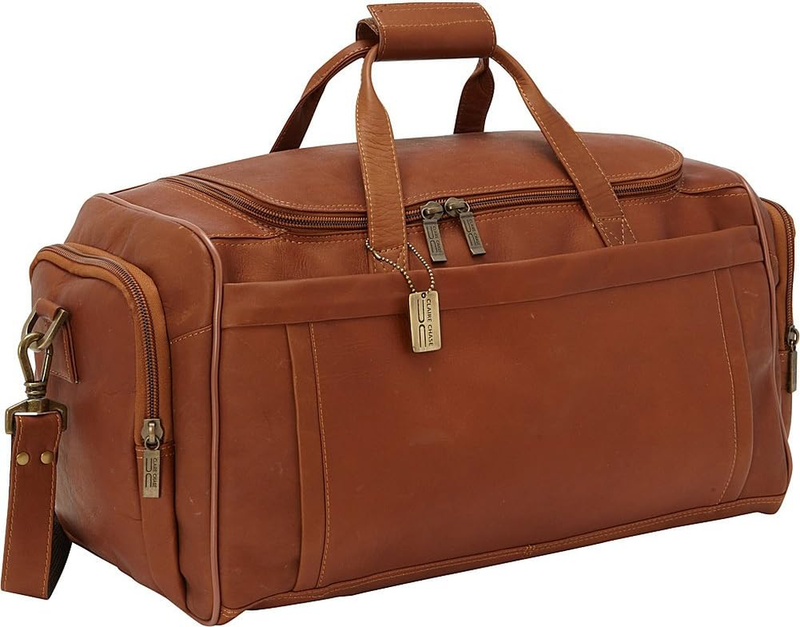 Claire Chase Bordeaux Duffel, Saddle, One Size