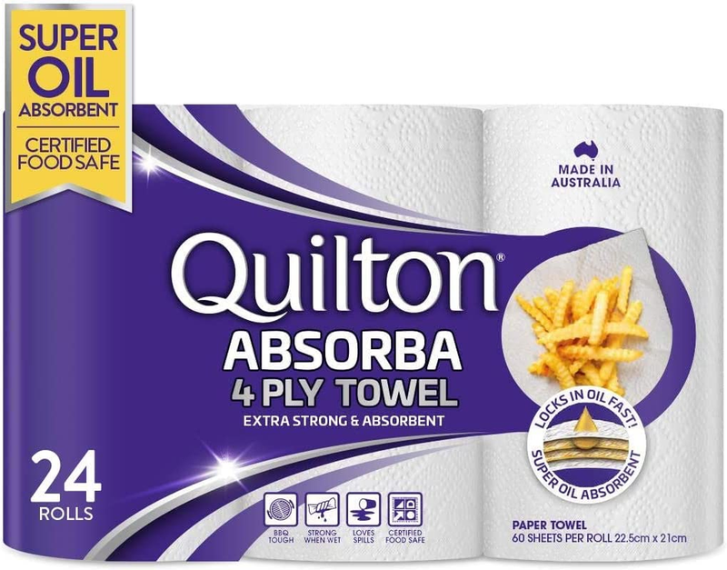4-Ply Absorba Paper Towel 24 Pack