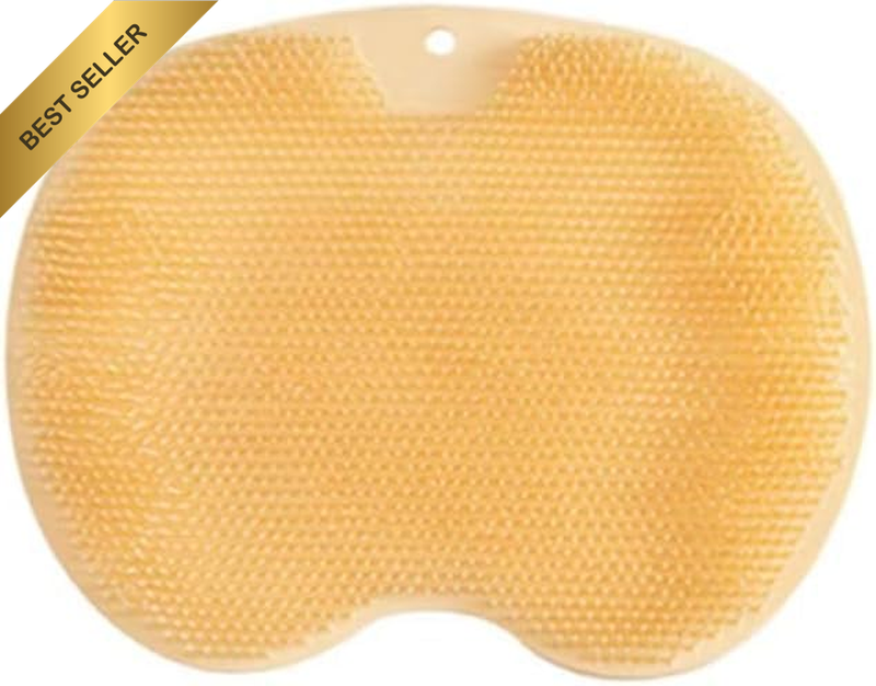 Back Scrubber, Foot Massage Pad, Shower Foot & Back Scrubber, Silicone Bath Brus