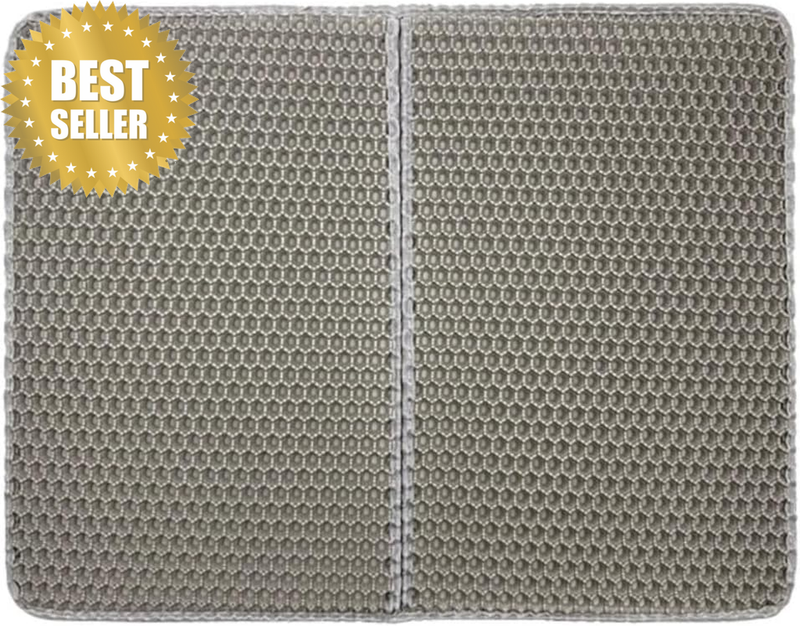 Foldable Cat Litter Mat, Litter Trapping Mat, Kitty Litter Mat Honeycomb Design,