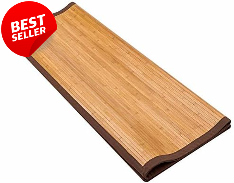 5x8 Bamboo Area Rug Non Slip Indoor Outdoor Kitchen Bathroom Runner 60x96 - US