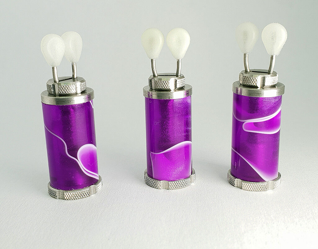 3 x Solar Tackle P1 Titanium Indicators Bobbin inserts by Custom Tackle Purple