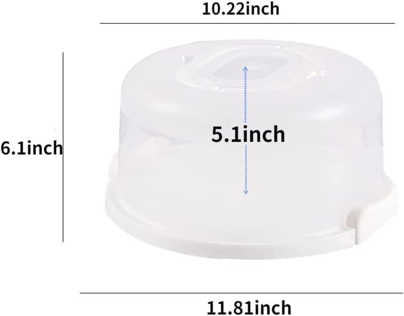 Large 10 Inch Cake Carrier Keeper Stand with Handles and Lids Container for Tran