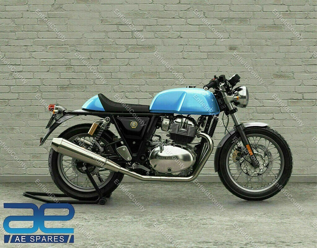 Fits Royal Enfield Continental GT 650 Single Rider Seat With Blue Cowl 