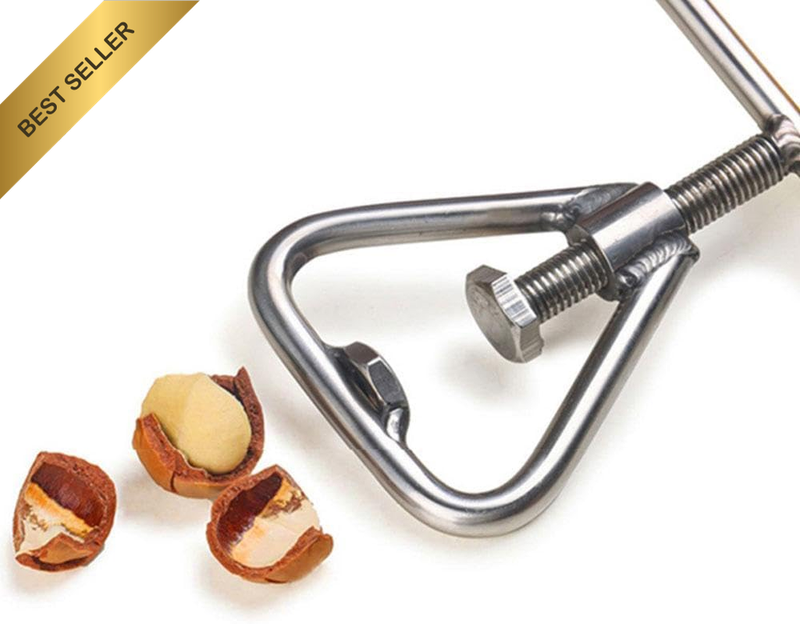 Nut Cracker - Heavy Duty Stainless Steel Pecan Cracker Nutcracker Tool for All N