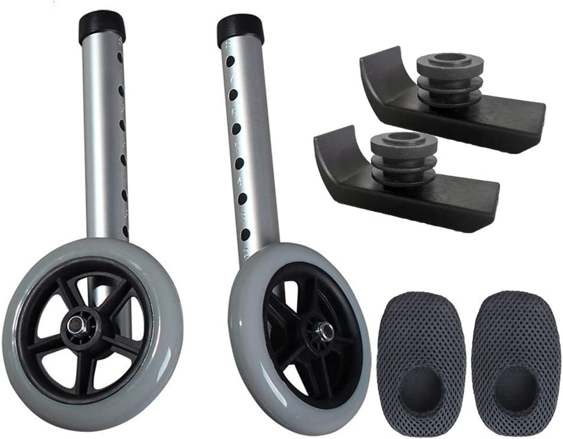 Walker Wheels and Ski Glides - Replacement Feet - Accessories Parts Set for Fold