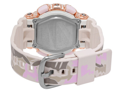 Pre-owned G-shock Casio Baby Pikachu 43mm Ba-110 Rose Gold Diamond Watch 6 1/2 Ct