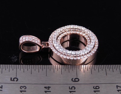 Pre-owned Jewelry Unlimited Custom Letter O Initial 3d Diamond Pendant Charm 10k Two Tone Gold 1.60 Ct 1.5" In G-h