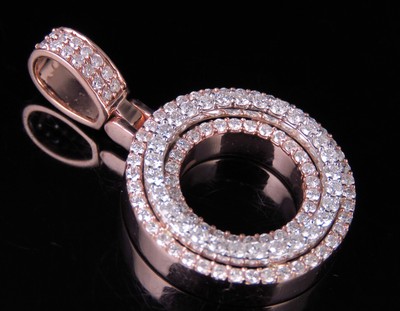 Pre-owned Jewelry Unlimited Custom Letter O Initial 3d Diamond Pendant Charm 10k Two Tone Gold 1.60 Ct 1.5" In G-h