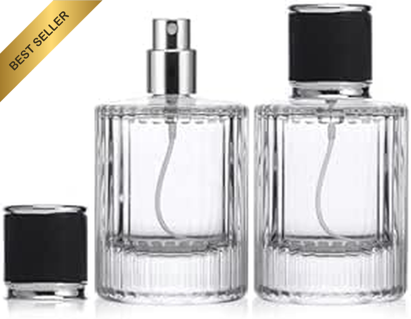Perfume Atomizer, Refillable 50Ml 2 Pack, Glass Perfume Empty Bottles for Men an