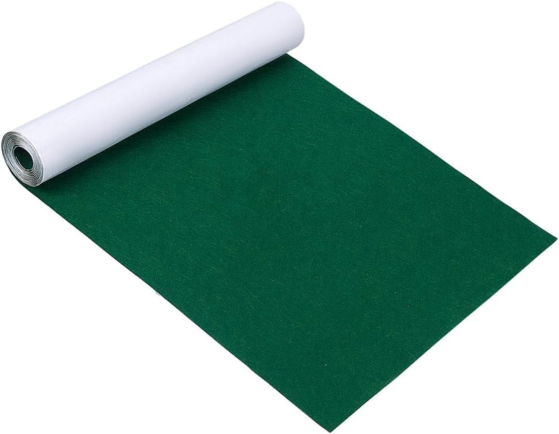 BENECREAT 200X40Cm Dark Green Self-Adhesive Felt Fabric, 1Mm Thick
