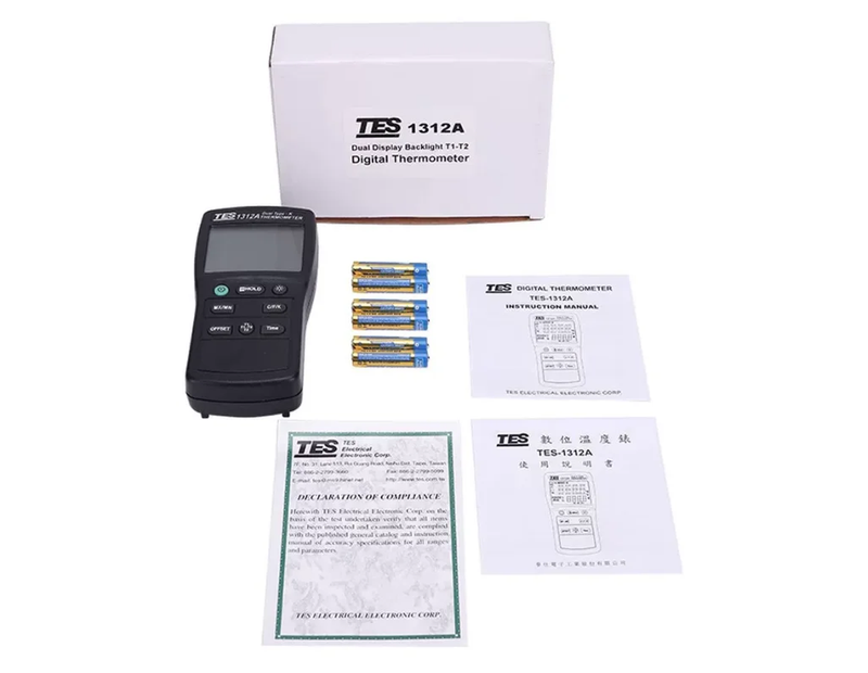TES-1311A/1312/1313/1314/1315/1316 industrial type k thermocouple thermometer