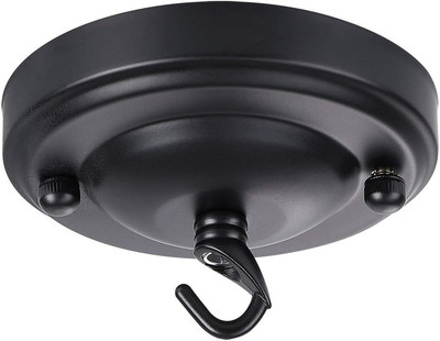 Upgraded Version Light Canopy Kit Black, Chandelier Hook, Iron Ceiling Canopy Ki