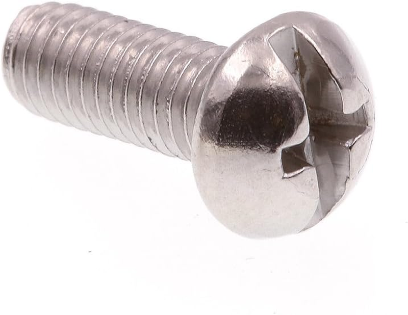 9004101 Machine Screw, round Head, Slotted/Phillips Combo, #10-32 X